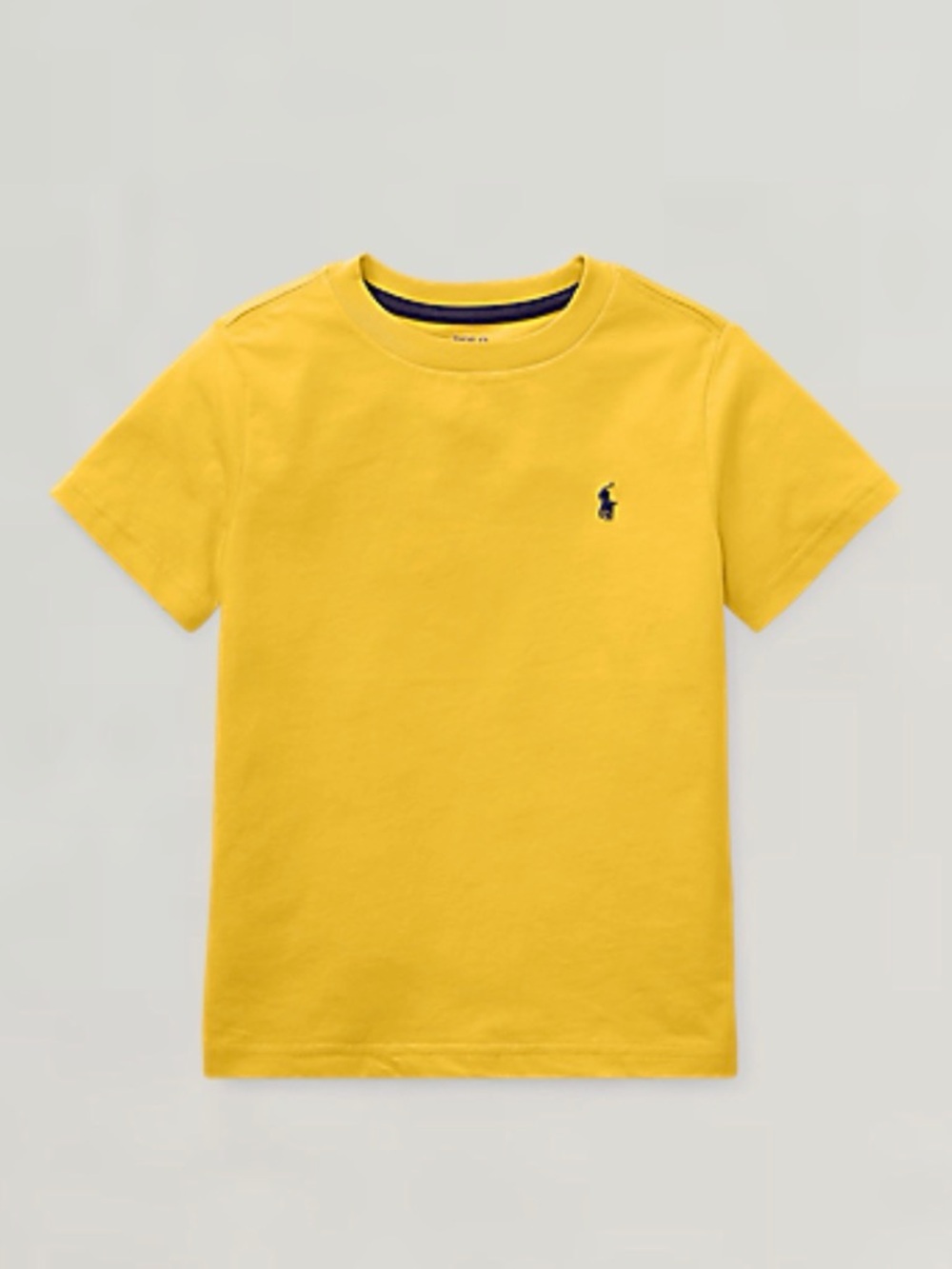 Polo by Ralph Lauren Bright Yellow Short-Sleeve Kids Tee with Navy Polo Pony